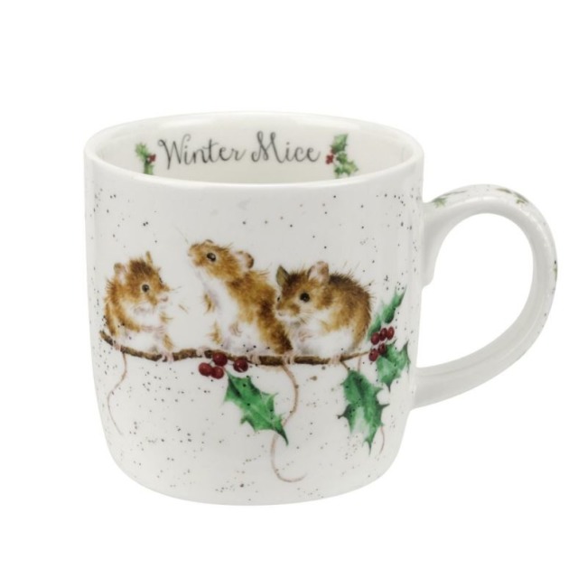 Кружка 310мл Royal Worcester "Новогодние мышки"