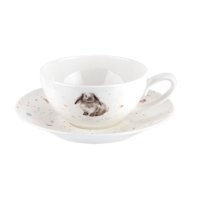 Чашка для капучино с блюдцем 220мл Royal Worcester "Кролик"