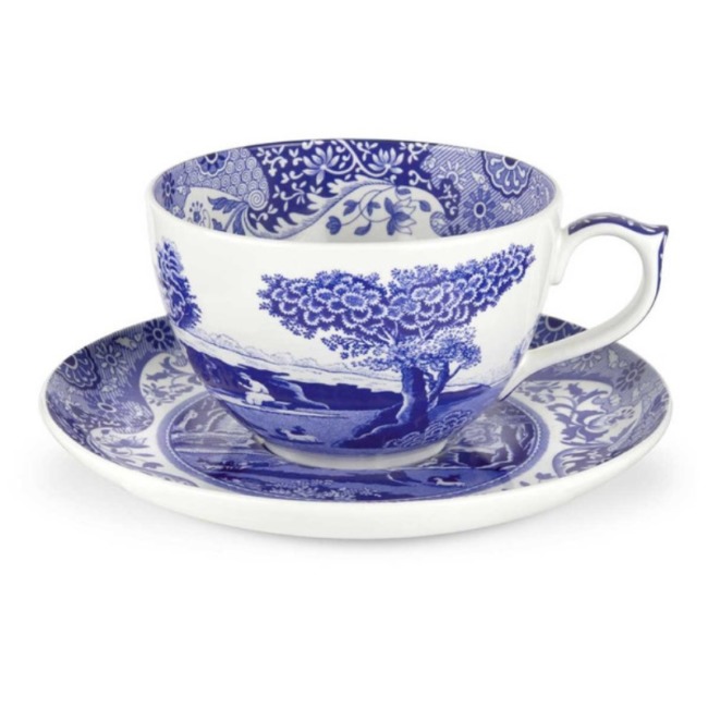 Чашка для завтрака с блюдцем 560мл Spode "Голубая Италия"