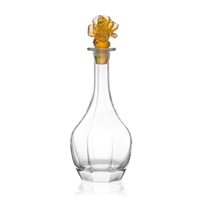 Декантер Cristal de Paris "Цветы" янтарный