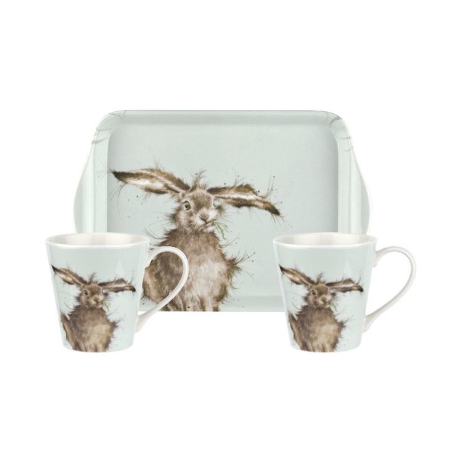 Набор из 2 кружек на подносе Royal Worcester "Зайка"