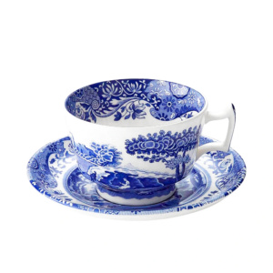 Чашка для завтрака с блюдцем 280мл Spode "Голубая Италия"
