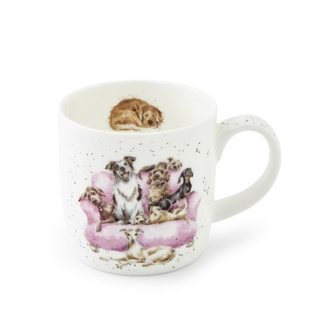 Кружка 310мл Royal Worcester "Ночной киносеанс у собак"