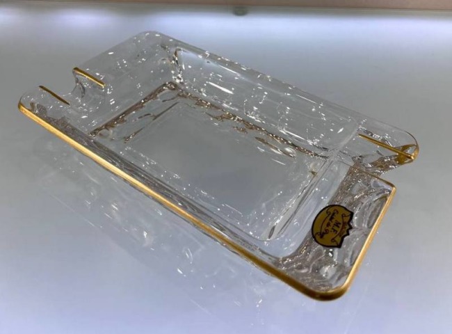 Пепельница Cristal de Paris "Марбел" золото