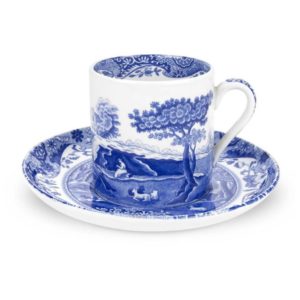 Чашка кофейная с блюдцем 90мл Spode "Голубая Италия"