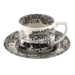 Чашка чайная с блюдцем 280мл Spode "Черная Италия"