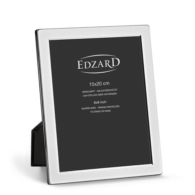 Рамка Edzard "Салерно" 15х20см, посеребрение
