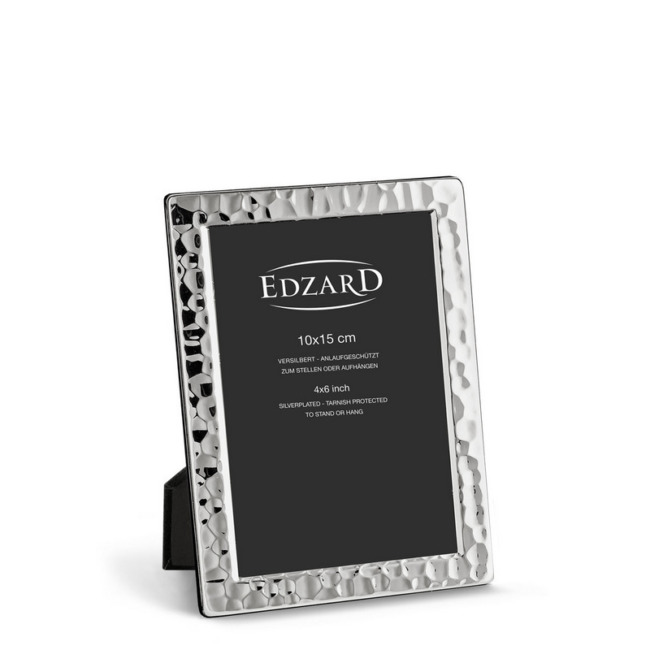 Рамка Edzard "Павиа" 10х15см, посеребрение