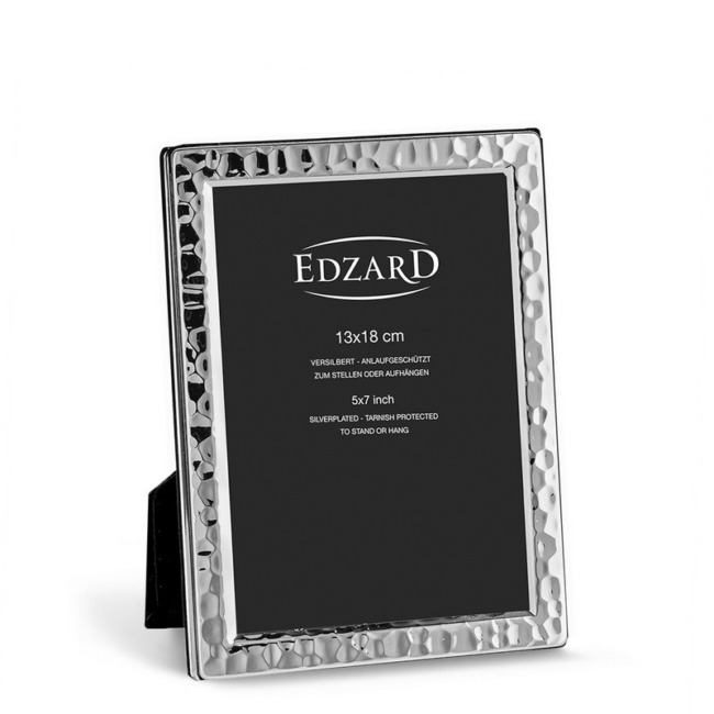 Рамка Edzard "Павиа" 13х18см, посеребрение