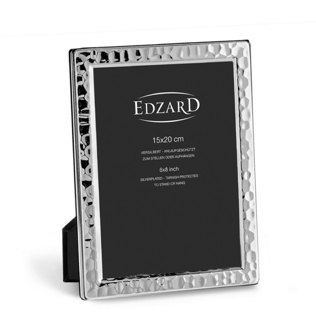 Рамка Edzard "Павиа" 15х20см, посеребрение