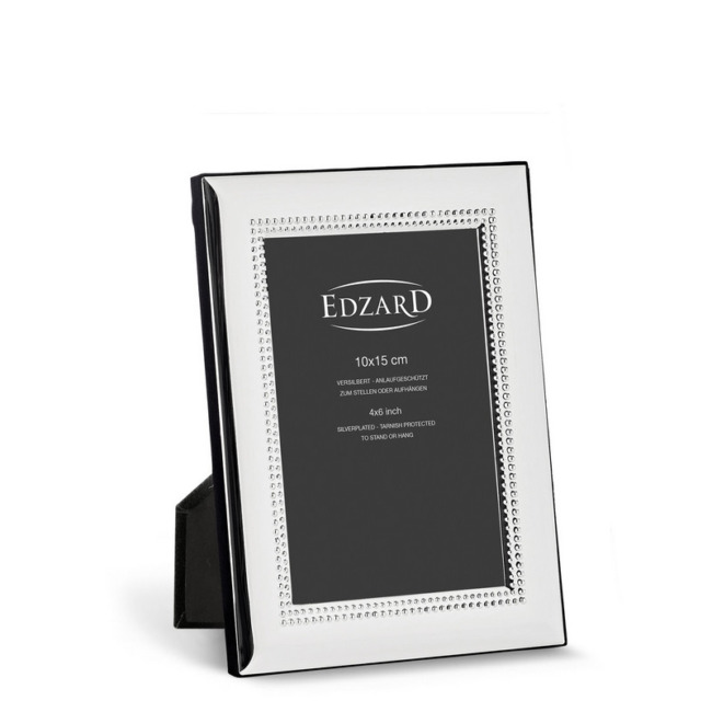 Рамка Edzard "Турин" 10х15см, посеребрение