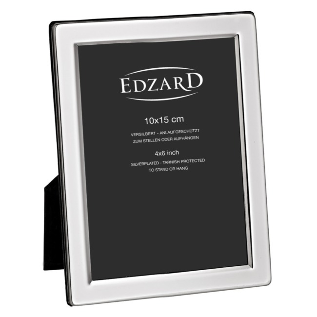 Рамка Edzard "Салерно" 10х15см, посеребрение