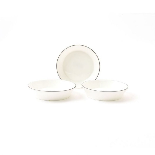 Набор розеток Valerie Concept "Алиса" BOWL UNI 2 BLC (3шт.)