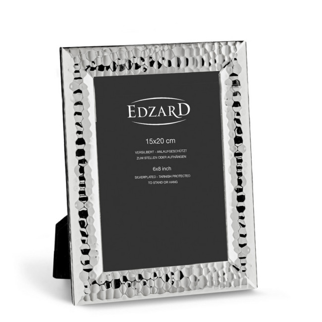 Рамка Edzard "Губбио" 15х20см, посеребрение