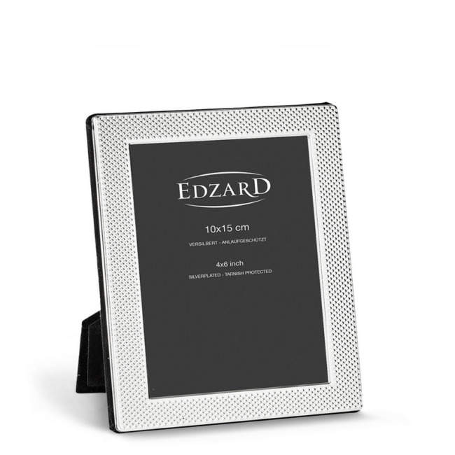 Рамка Edzard "Кальяри" 10х15см, посеребрение