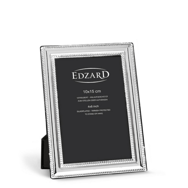 Рамка Edzard "Матера" 10х15см, посеребрение