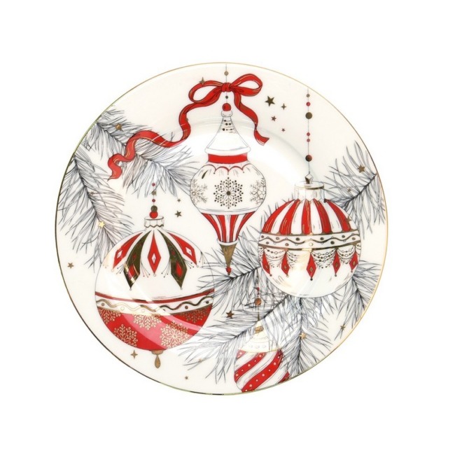 Тарелка Valerie Concept "Новогодняя" PLATE 1 NY 20,5см