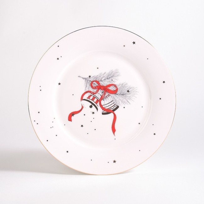 Тарелка Valerie Concept "Новогодняя" PLATE 2 NY BELL