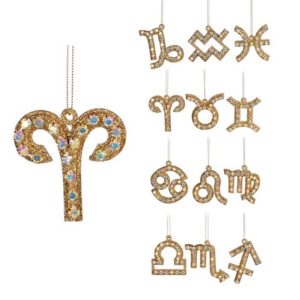 Елочное украшение "Знаки зодиака" 6см (12 видов)
