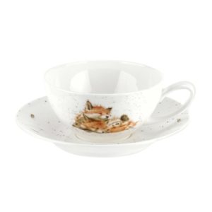 Чашка для капучино с блюдцем 300мл Royal Worcester "Лисички"