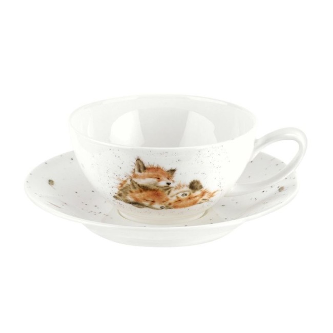 Чашка для капучино с блюдцем 300мл Royal Worcester "Лисички"
