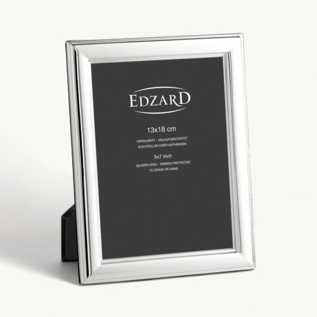 Рамка Edzard "Сиена" 13х18см, посеребрение