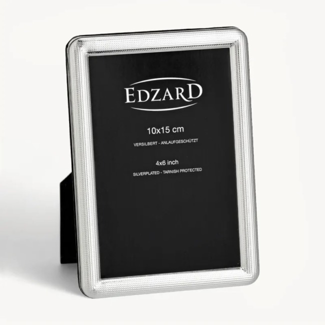 Рамка Edzard "Равенна" 10х15см, посеребрение