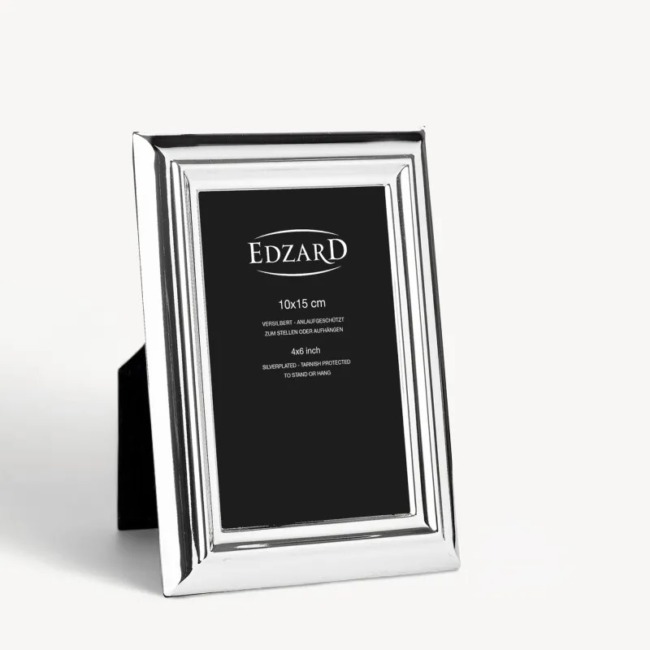 Рамка Edzard "Флоренция" 10x15см, посеребрение