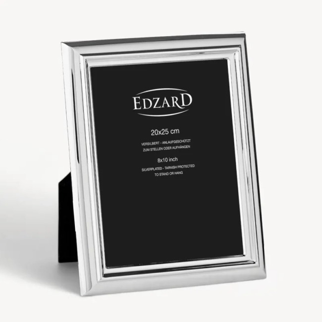 Рамка Edzard "Флоренция" 20x25см, посеребрение