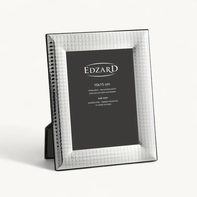 Рамка Edzard "Форли" 10x15см, посеребрение
