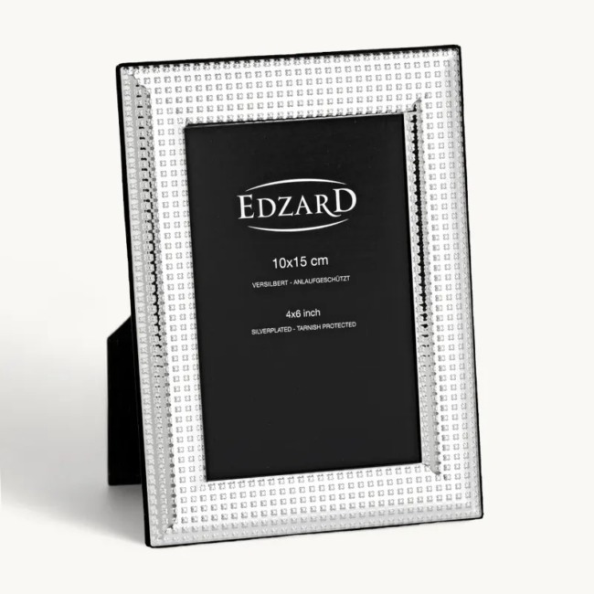 Рамка Edzard "Беладжио" 10x15см, посеребрение