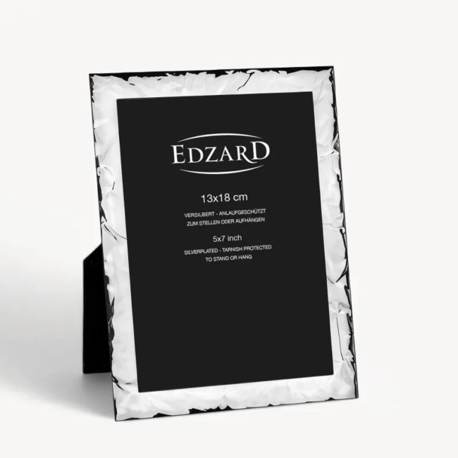 Рамка Edzard "Карпино" 13х18см, посеребрение
