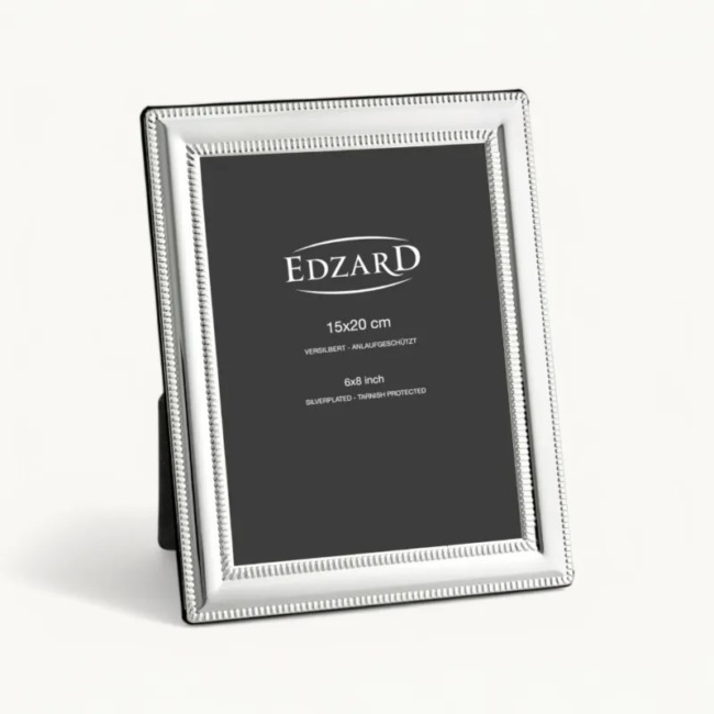 Рамка Edzard "Матера" 15х20см, посеребрение