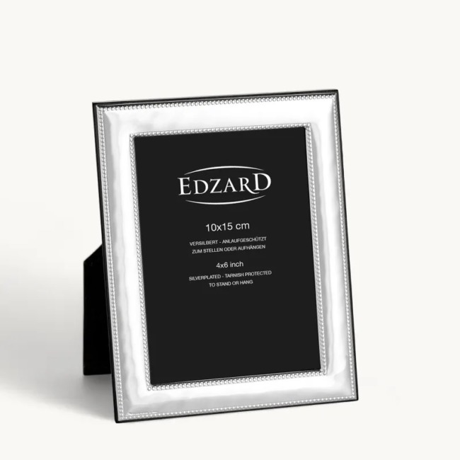 Рамка Edzard "Монтелла" 10х15см, посеребрение