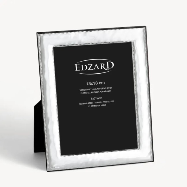 Рамка Edzard "Монтелла" 13х18см, посеребрение