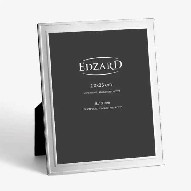 Рамка Edzard "Нардо" 20х25см, посеребрение