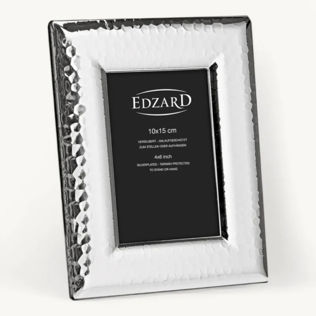 Рамка Edzard "Позитано" 10х15см, посеребрение